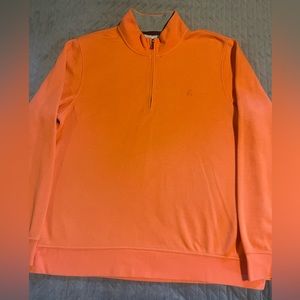 Brooks Brothers l/s 1/4 zip pullover mens‎ size XL coral NWOT